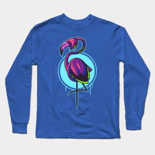 Emo Flamingo Long Sleeve T-Shirt